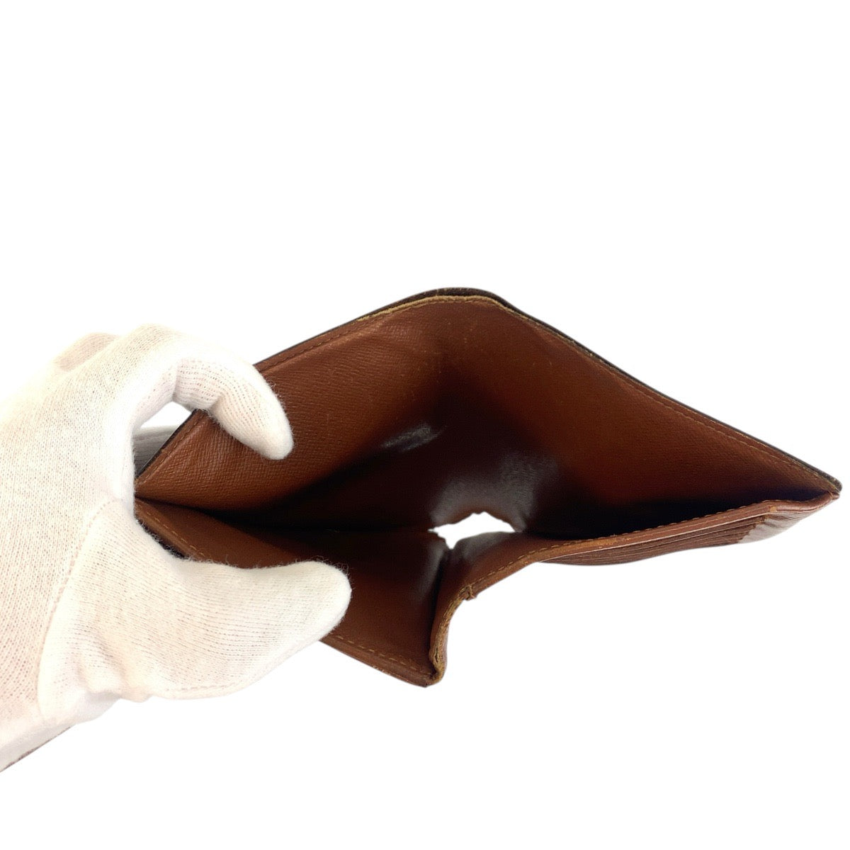 20343
LOUIS VUITTON ルイヴィトン ヴィンテージ モノグラム ポルトトレゾール エテュイ パピエ ブラウン ゴールド金具 PVC M61202 折財布 コンパクトウォレット レディース B9