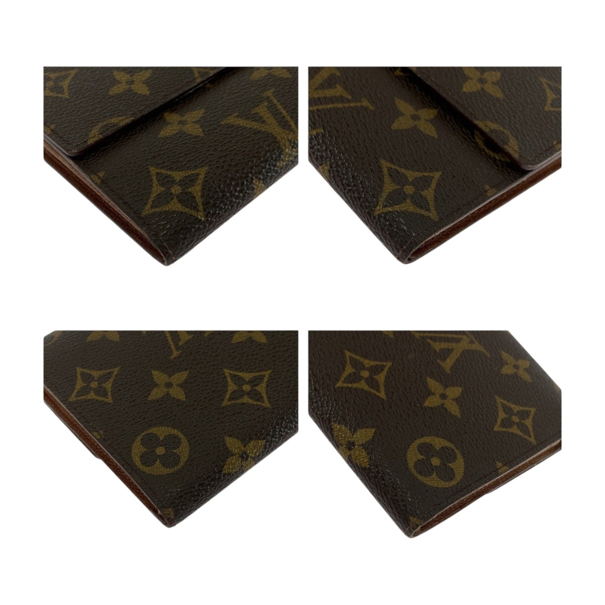 20345
LOUIS VUITTON ルイヴィトン モノグラム ポシェット ポルトモネ クレディ ブラウン ゴールド金具 PVC M61725 長財布 ロングウォレット メンズ B10