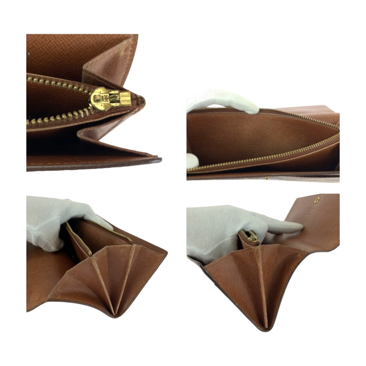 20345
LOUIS VUITTON ルイヴィトン モノグラム ポシェット ポルトモネ クレディ ブラウン ゴールド金具 PVC M61725 長財布 ロングウォレット メンズ B10