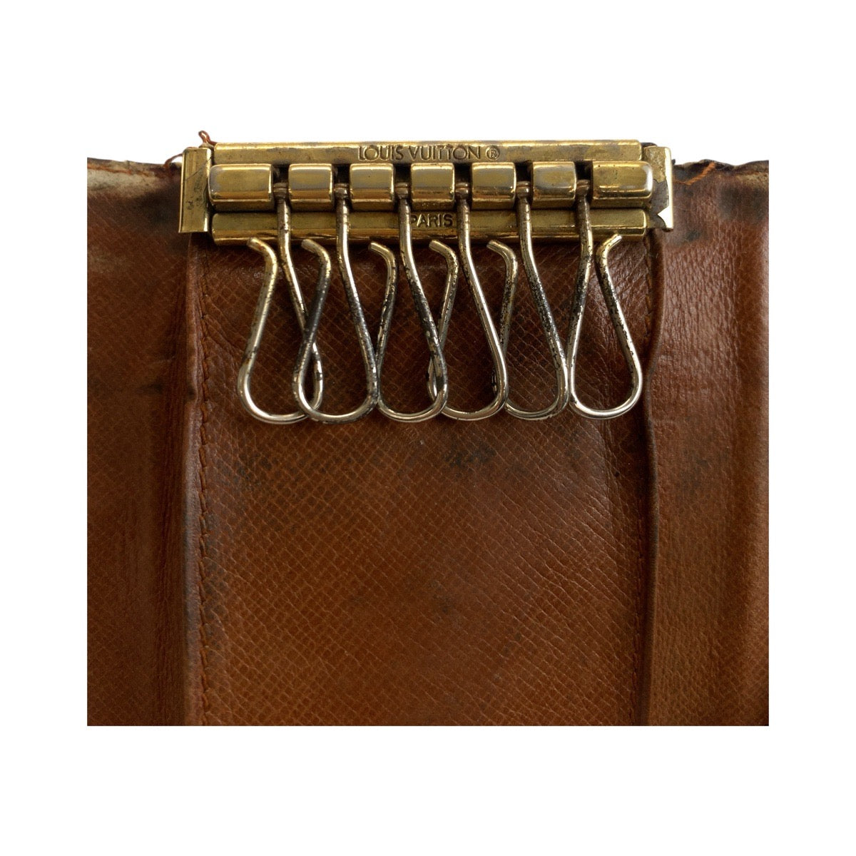 20346
LOUIS VUITTON ルイヴィトン モノグラム ミュルティクレ6 ブラウン ゴールド金具 PVC M62630 キーケース 6連 男女兼用 レディース B3
