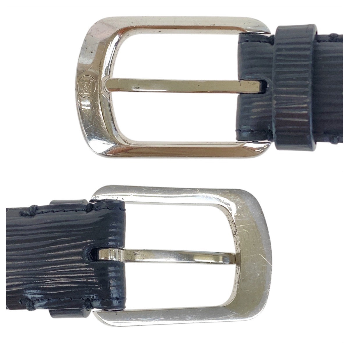 20349
LOUIS VUITTON ルイ ヴィトン エピ サンチュール エリプスベルト 85cm/34インチ ノアール ブラック 黒 シルバー金具 レザー M6913 ベルト メンズ ABP25