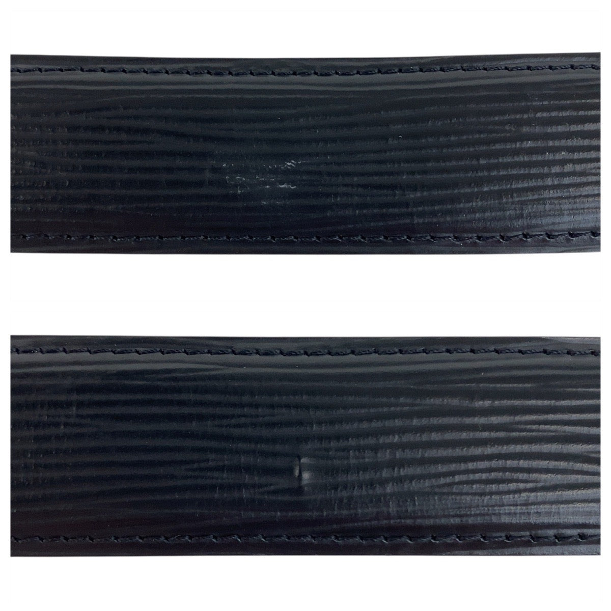 20349
LOUIS VUITTON ルイ ヴィトン エピ サンチュール エリプスベルト 85cm/34インチ ノアール ブラック 黒 シルバー金具 レザー M6913 ベルト メンズ ABP25