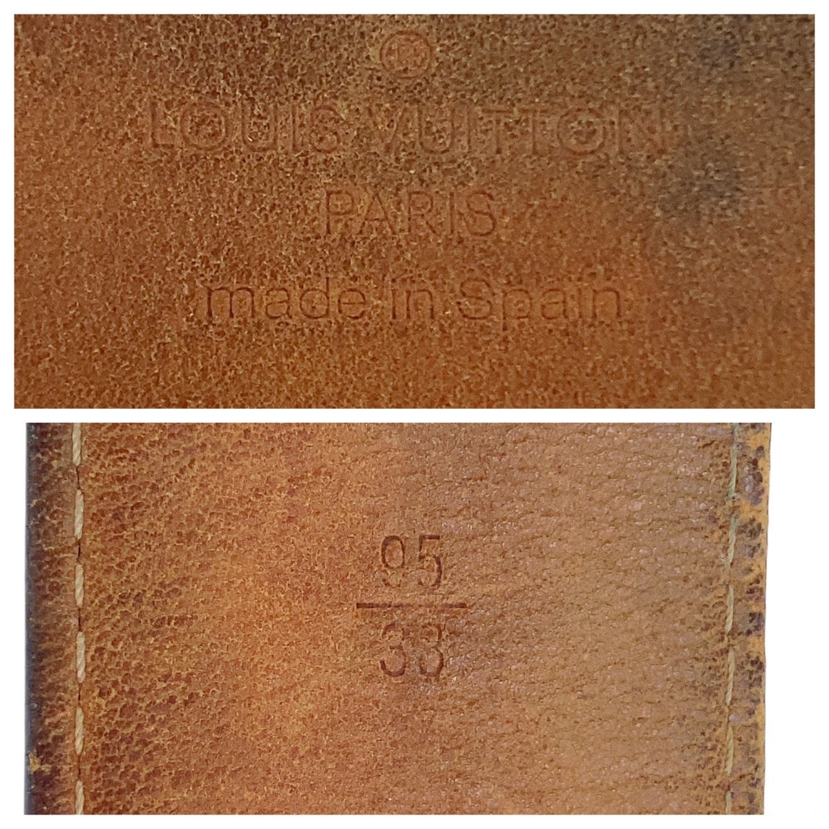 20350
LOUIS VUITTON ルイ ヴィトン サンチュール ジーンズベルト 95cm/38インチ ブラック 黒 シルバー金具 レザー / メタル M6812 ベルト メンズ AB32