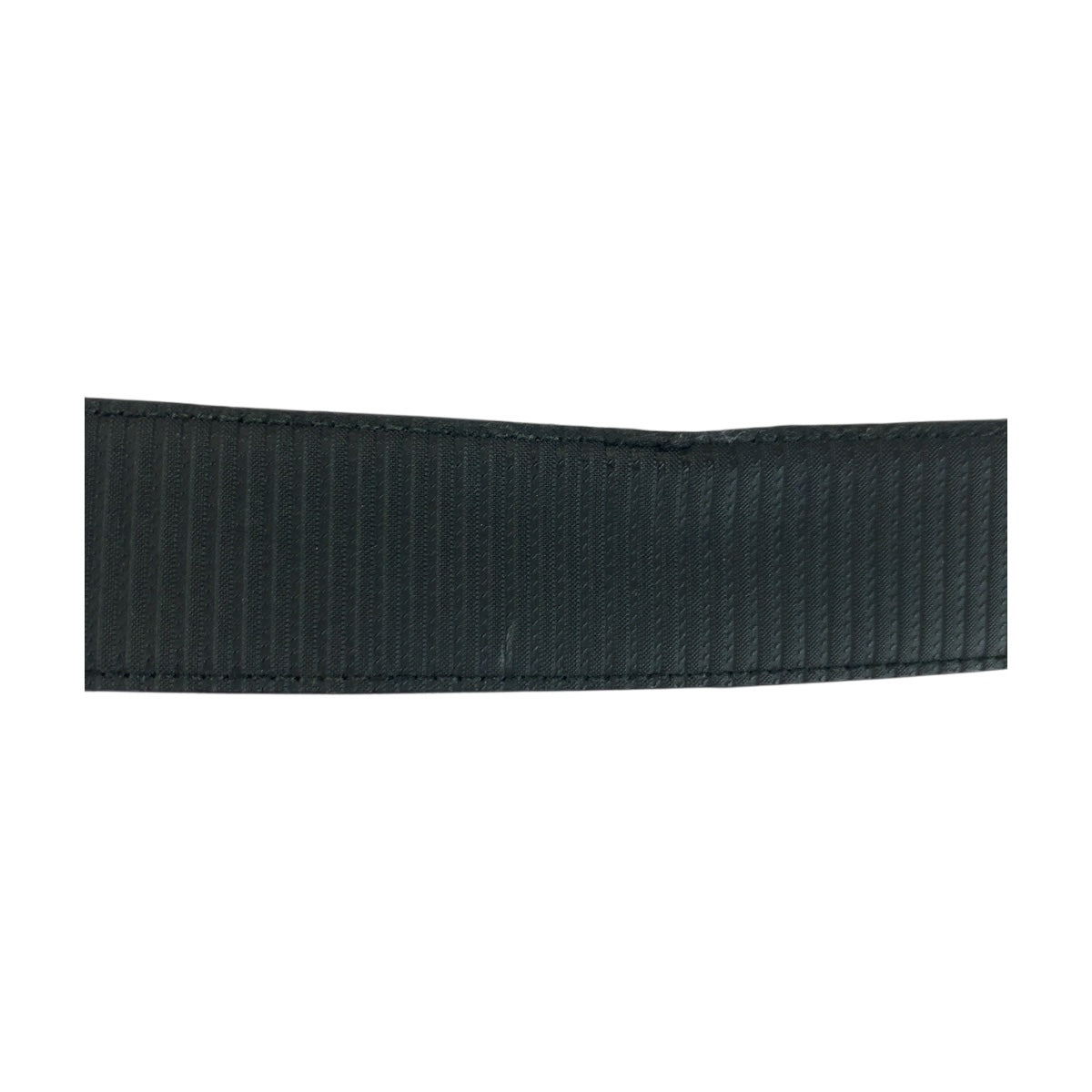 20353
BVLGARI ブルガリ サークルロゴ 105cm/42inc ブラック 黒　シルバー金具 レザー ベルト バックル メンズ AB14