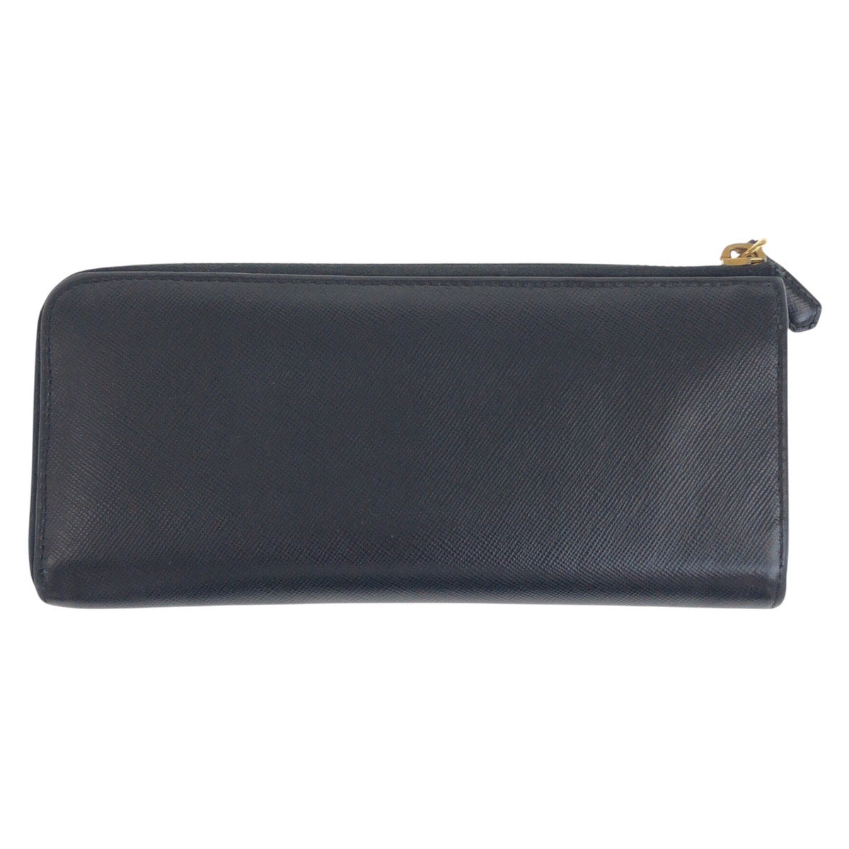 20355
PRADA プラダ サフィアーノ ロゴ ブラック 黒 ゴールド金具 レザー 長財布 ロングウォレット 男女兼用 レディース AB14