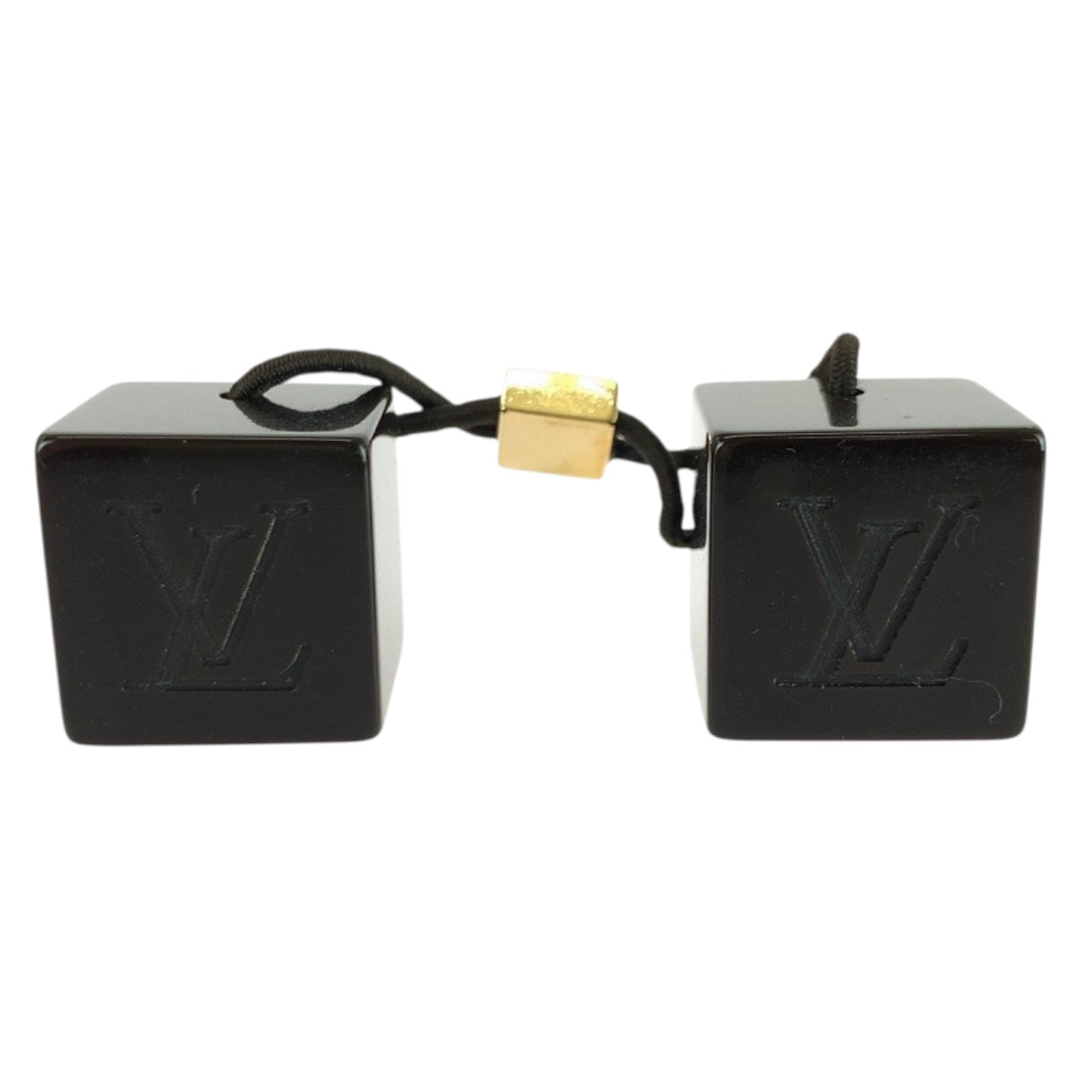 20356
LOUIS VUITTON ルイヴィトン ラインストーン ブラウン ゴールド金具 プラスチック ヘアアクセサリー ヘアゴム レディース AB3