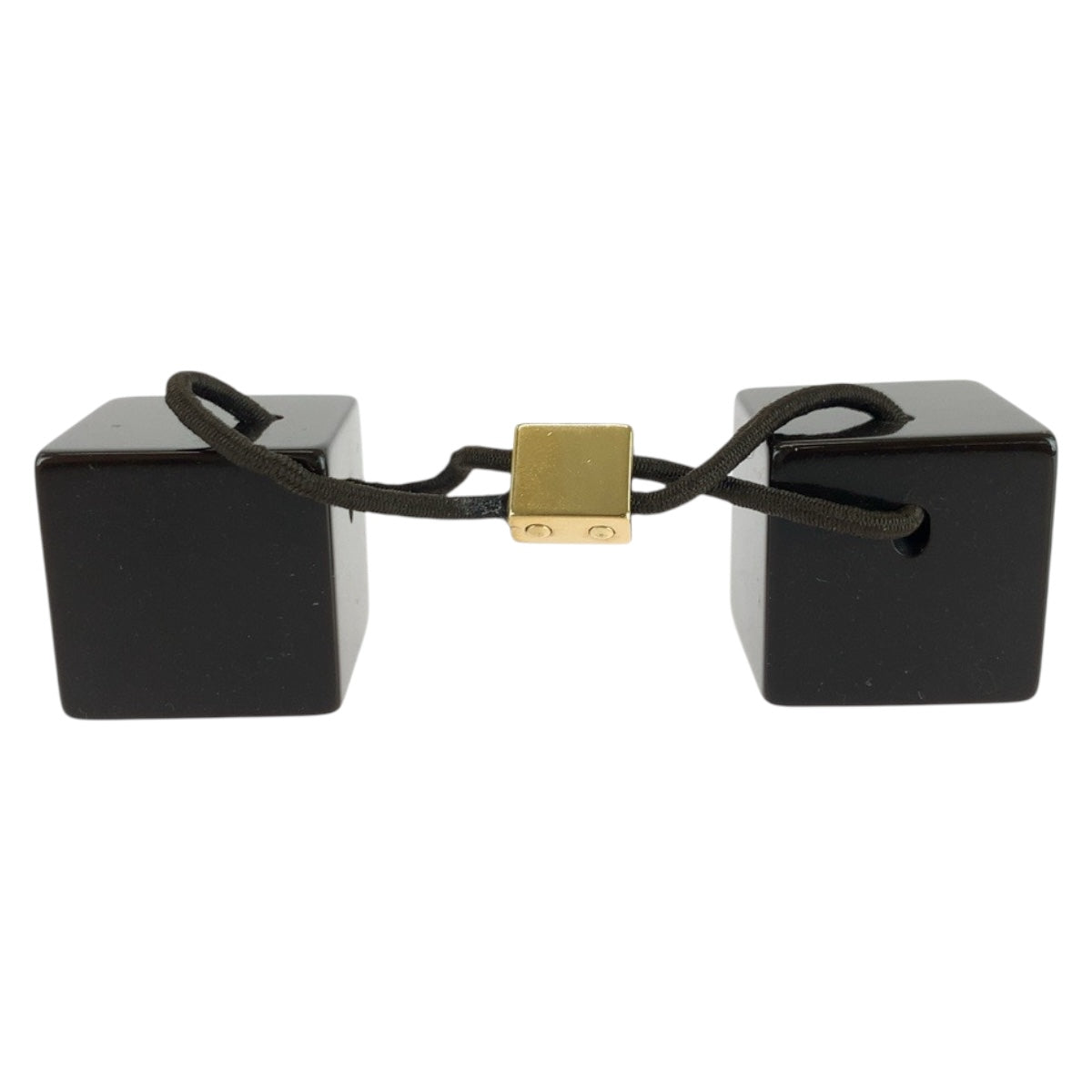 20356
LOUIS VUITTON ルイヴィトン ラインストーン ブラウン ゴールド金具 プラスチック ヘアアクセサリー ヘアゴム レディース AB3