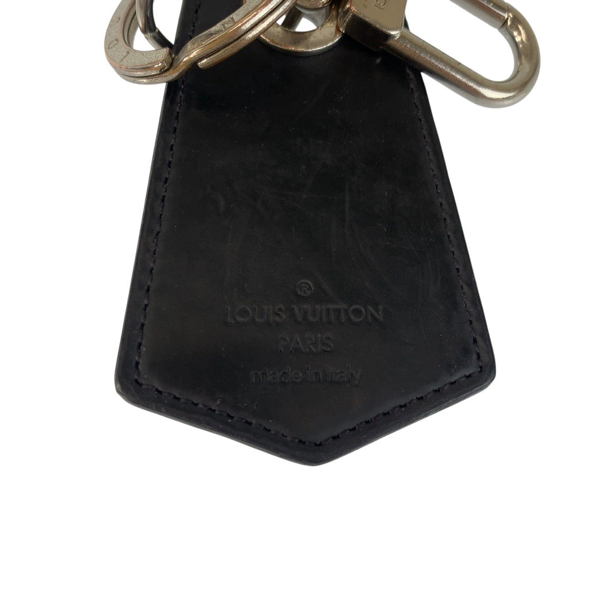 20357
LOUIS VUITTON ルイヴィトン モノグラム エクリプス ブラック 黒 シルバー金具 レザー / PVC MP1795 キーホルダー キーリング キーチャーム メンズ AB14