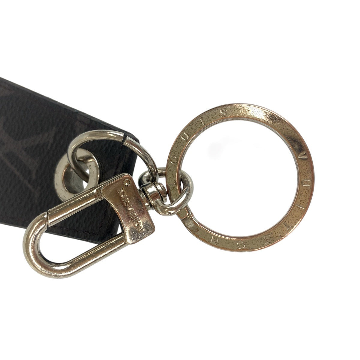 20357
LOUIS VUITTON ルイヴィトン モノグラム エクリプス ブラック 黒 シルバー金具 レザー / PVC MP1795 キーホルダー キーリング キーチャーム メンズ AB14