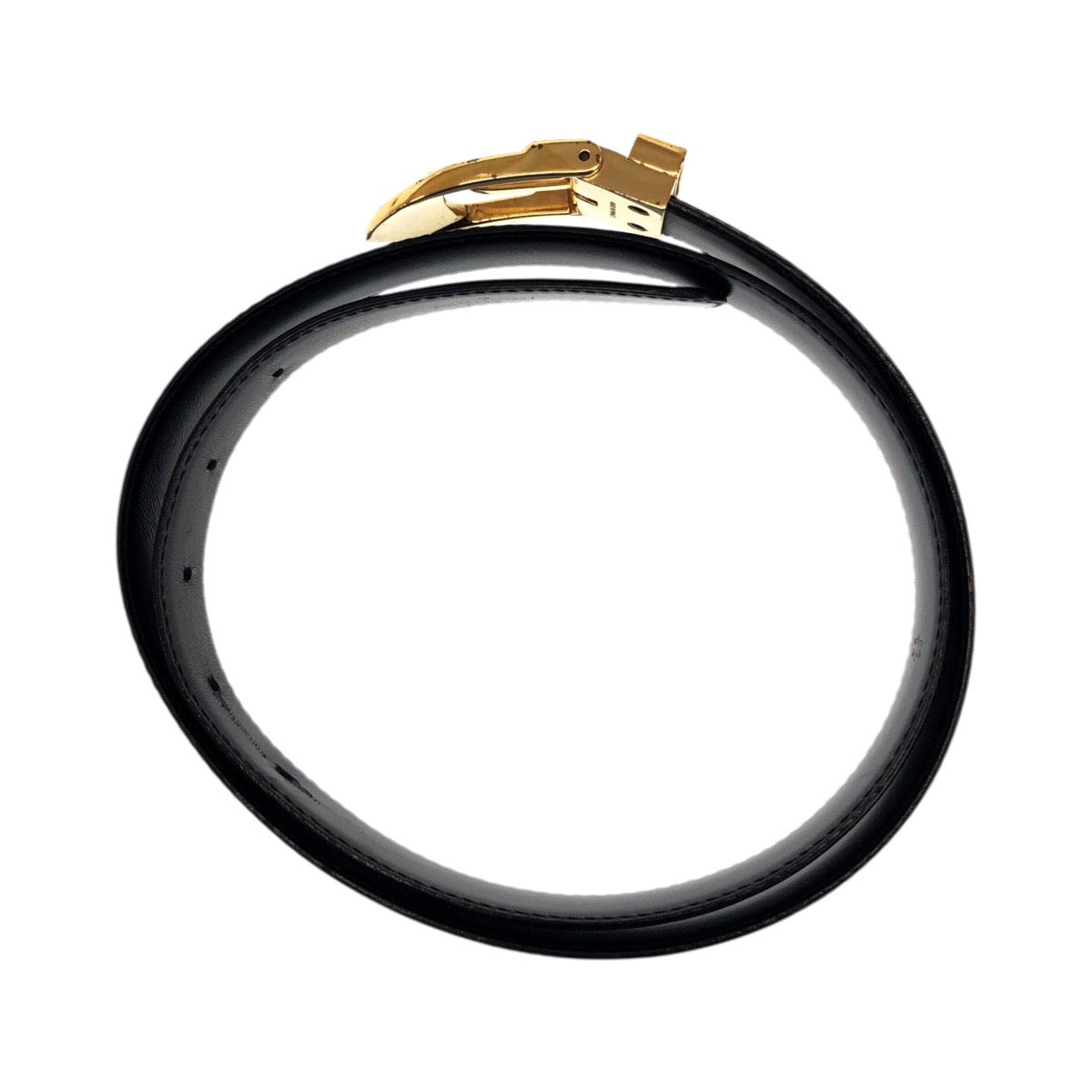 20362
LOUIS VUITTON ルイヴィトン エピ サンチュール 85/34 ブラック 黒 ゴールド レザー / メタル M6832 ベルト メンズ AB10