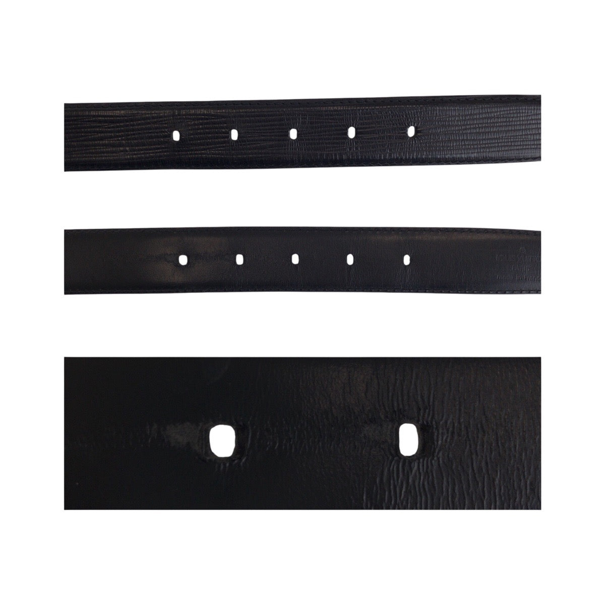 20362
LOUIS VUITTON ルイヴィトン エピ サンチュール 85/34 ブラック 黒 ゴールド レザー / メタル M6832 ベルト メンズ AB10