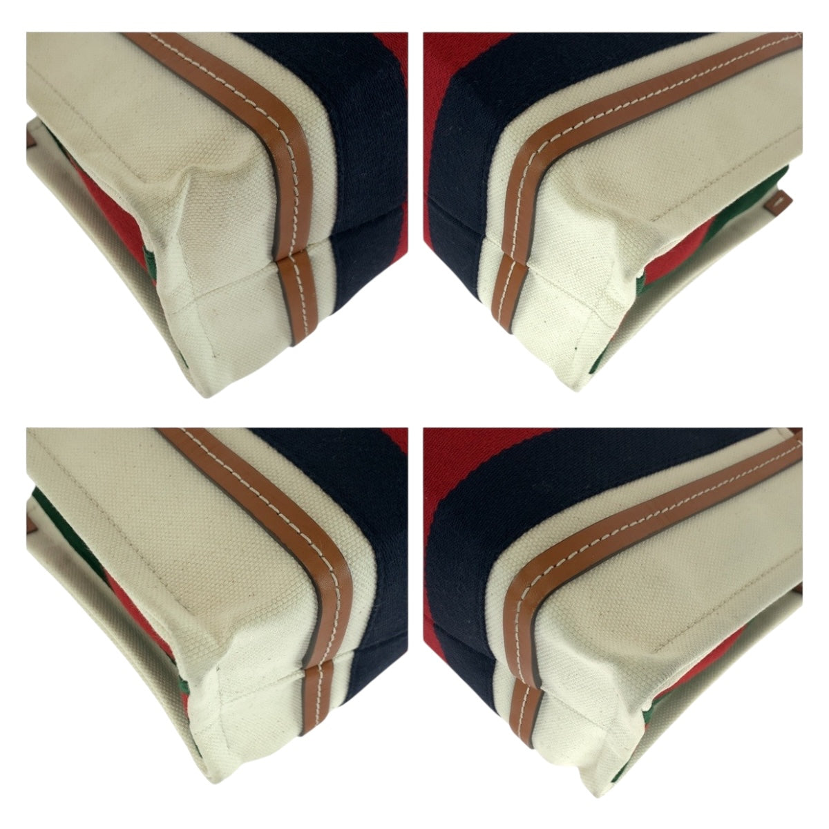 20363
GUCCI グッチ インターロッキング ホワイト ブラウン ゴールド金具 キャンバス ショルダーバッグ トートバッグ 2way レディース A100