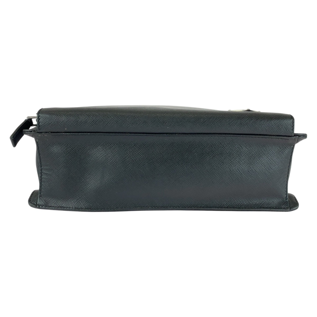 20364
PRADA プラダ サフィアーノ 三角ロゴプレート ブラック 黒 シルバー金具 レザー トートバッグ ビジネスバッグ ブリーフケース メンズ ABP72