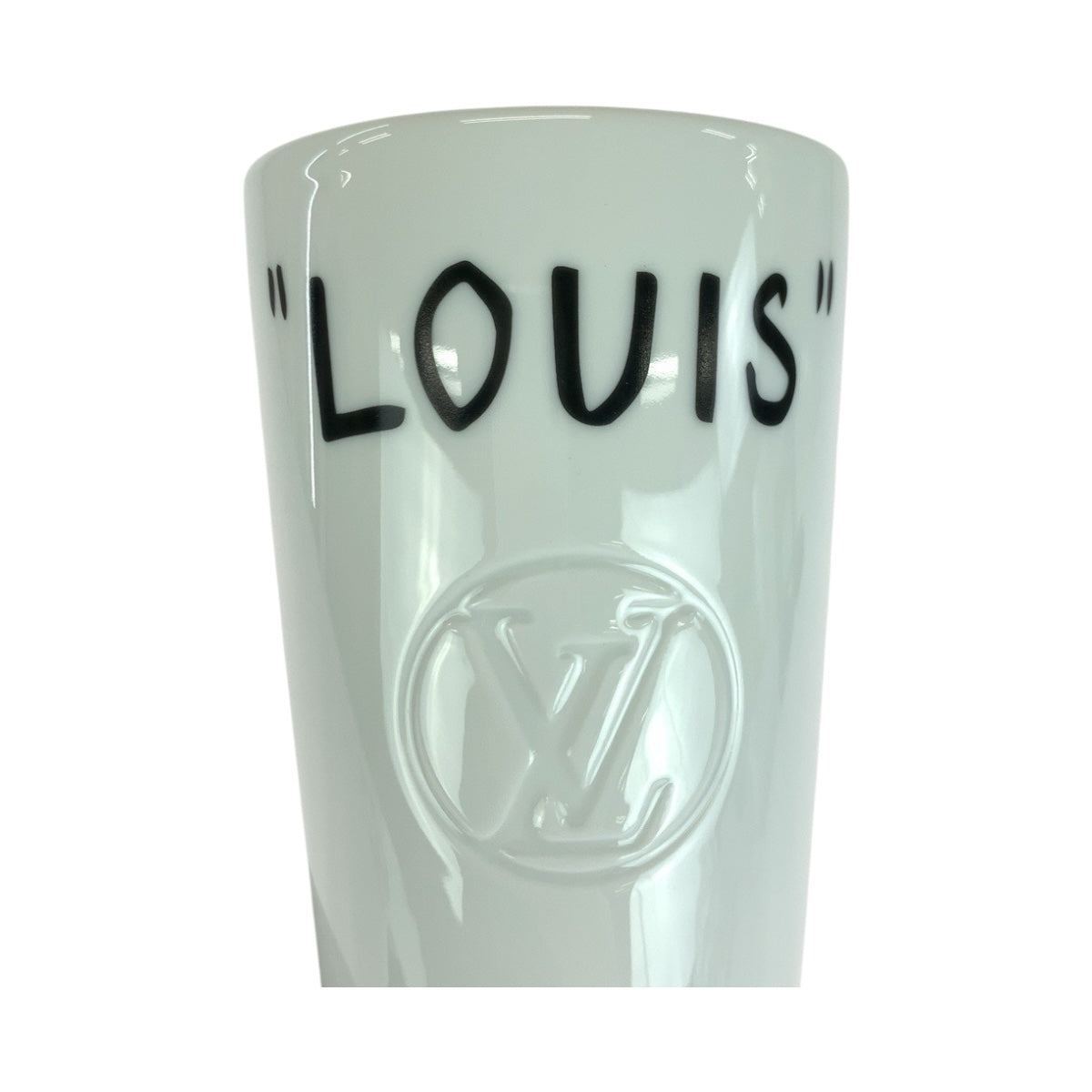 20367
LOUIS VUITTON ルイヴィトン モノグラム カップ ルイ ホワイト ブラウン 陶器 / PVC GI0653 タンブラー 小皿 メンズ A72