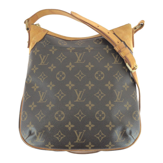 20369
LOUIS VUITTON ルイヴィトン モノグラム オデオンPM ブラウン ゴールド金具 PVC / レザー M56390 ショルダーバッグ 斜め掛け レディース AB63