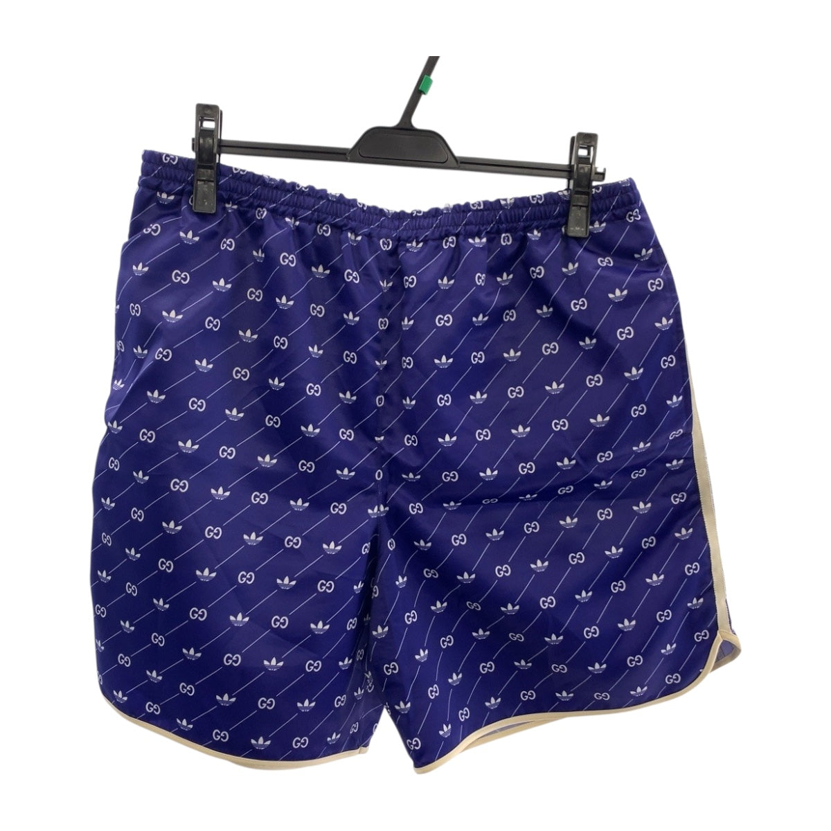20375
GUCCI グッチ アディダス コラボ サイズ52 ブルー ホワイト ポリエステル ショートパンツ ハーフパンツ メンズ ABP