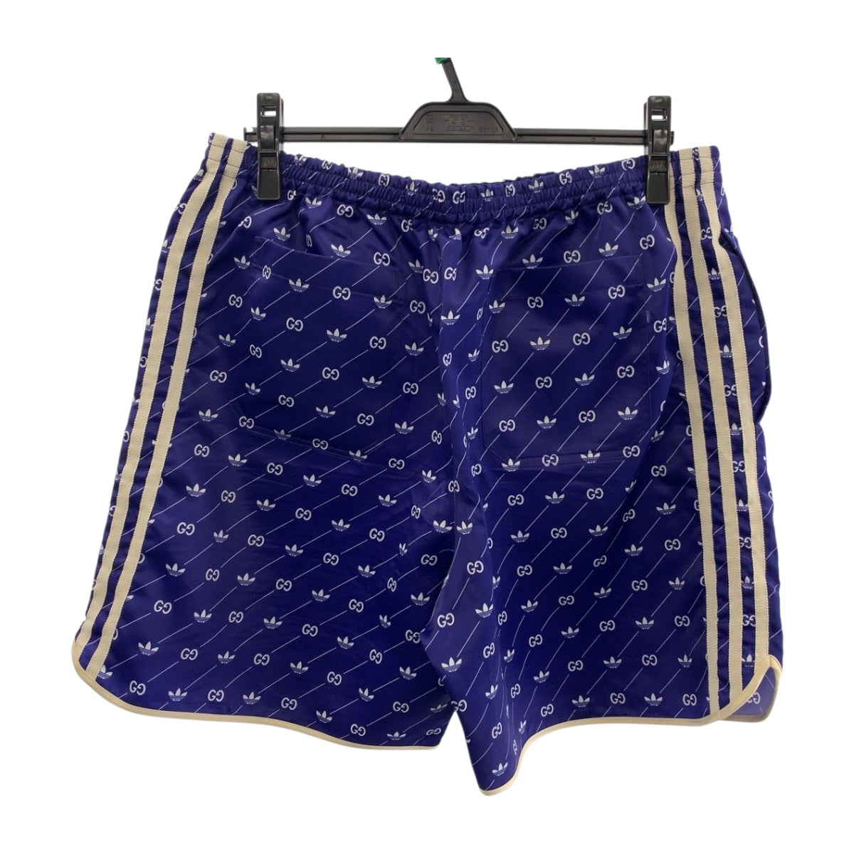 20375
GUCCI グッチ アディダス コラボ サイズ52 ブルー ホワイト ポリエステル ショートパンツ ハーフパンツ メンズ ABP