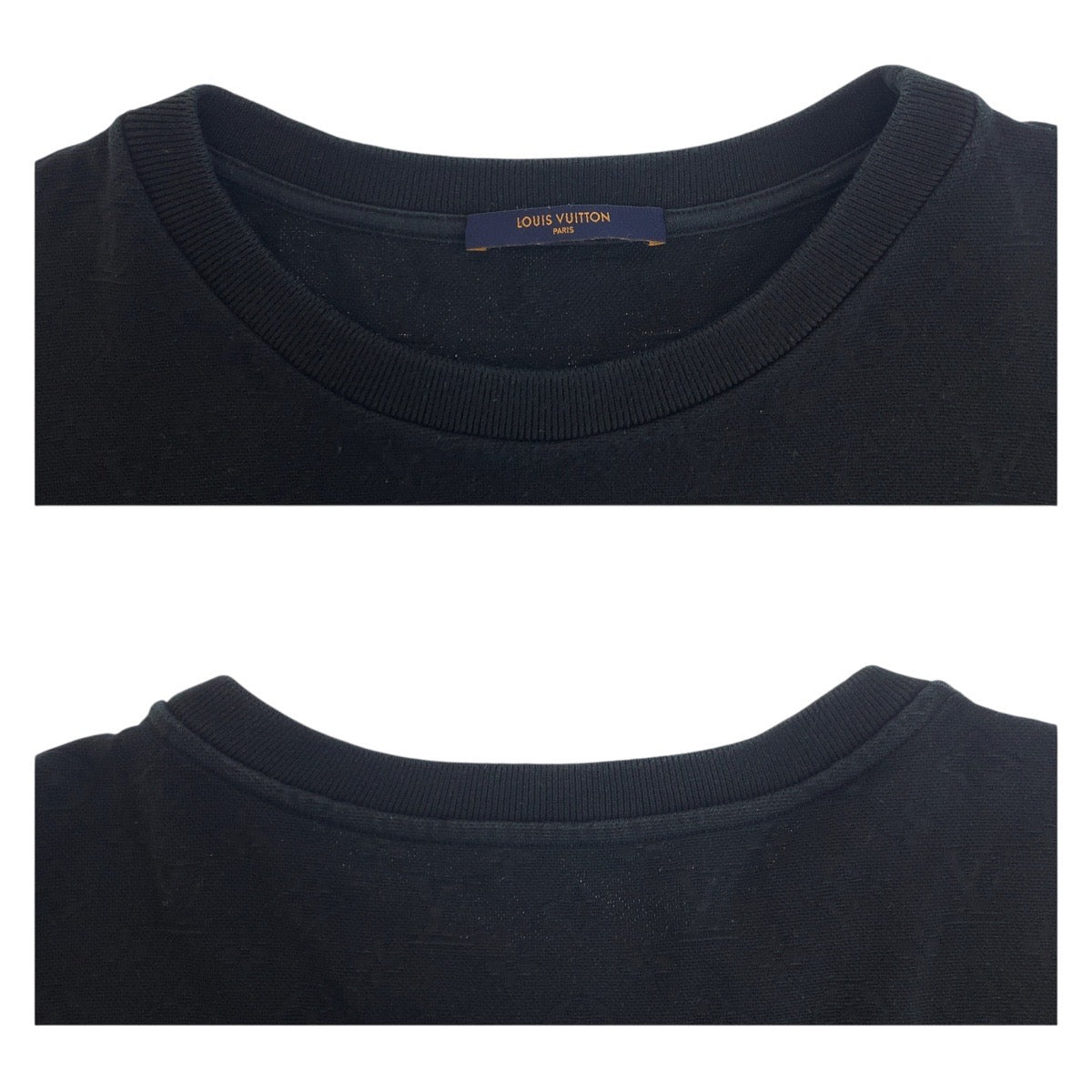 20378
LOUIS VUITTON ルイヴィトン モノグラム ジャガード サイズ XXL ブラック 黒 シルバー金具 コットン 半袖 Ｔシャツ メンズ ABP48