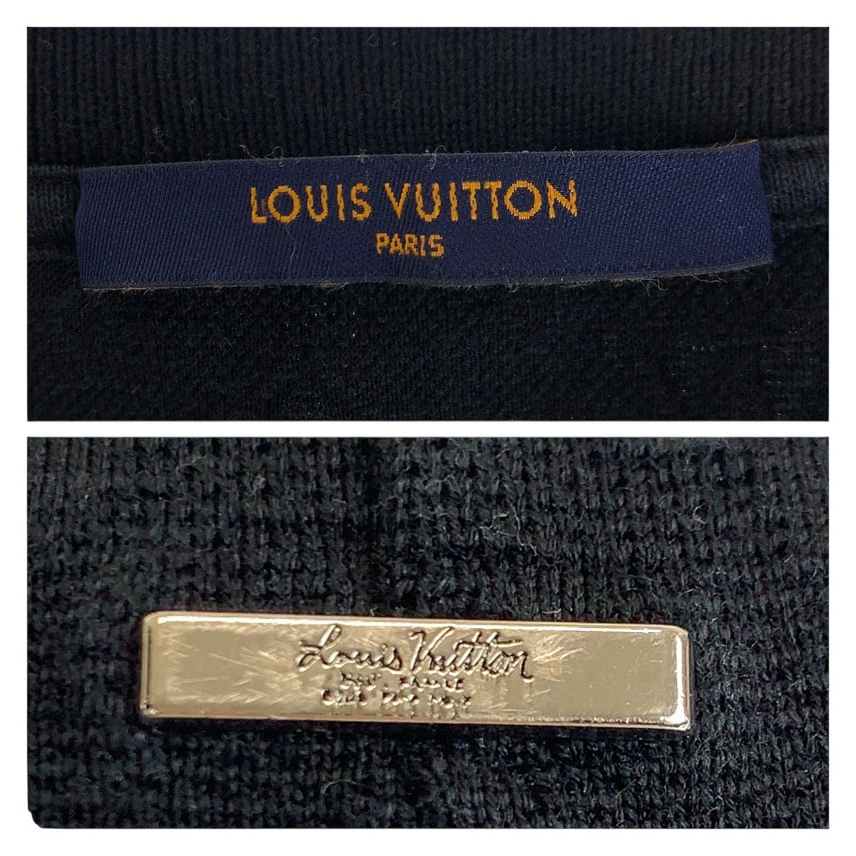 20378
LOUIS VUITTON ルイヴィトン モノグラム ジャガード サイズ XXL ブラック 黒 シルバー金具 コットン 半袖 Ｔシャツ メンズ ABP48