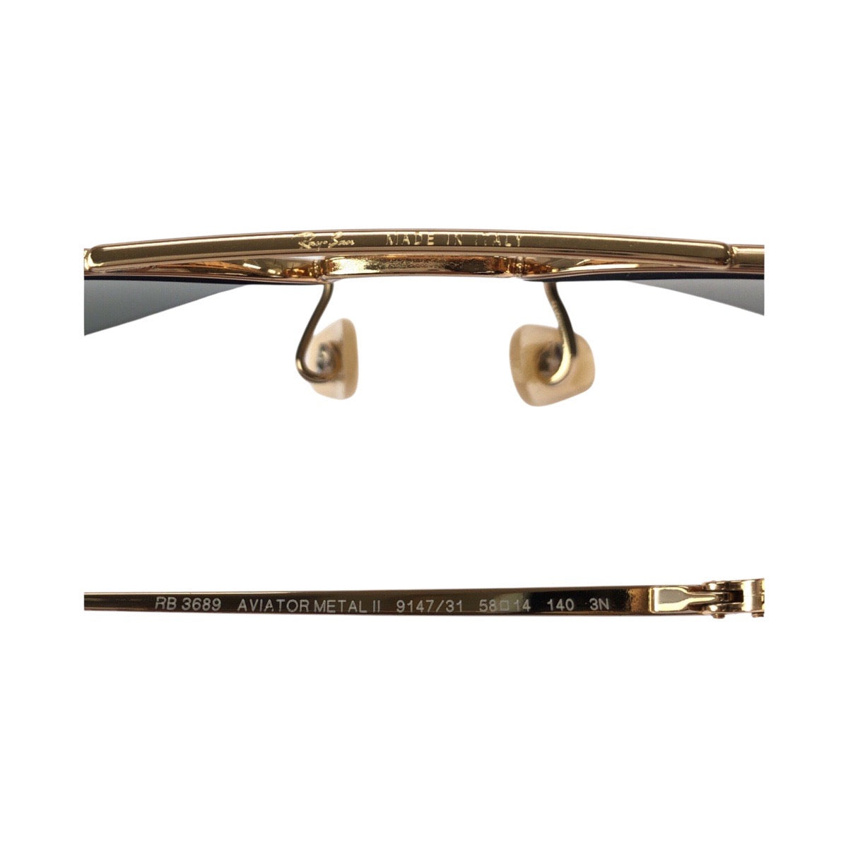 20385
Ray-Ban レイバン アビエーター ティアドロップ ゴールド メタル RB3689 サングラス 男女兼用 ティアドロップ メンズ A12