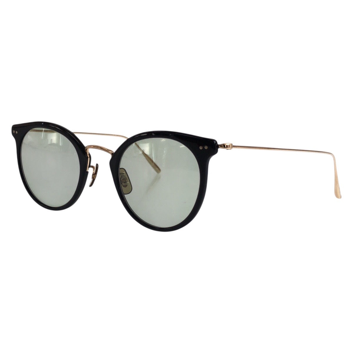 20386
OLIVER PEOPLES オリバーピープルズ ブラック 黒 ゴールド金具 メタル 49□23 145 サングラス 男女兼用 ウェリントン メンズ A12