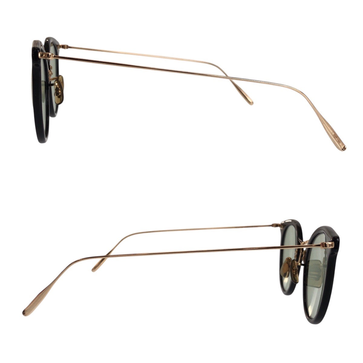 20386
OLIVER PEOPLES オリバーピープルズ ブラック 黒 ゴールド金具 メタル 49□23 145 サングラス 男女兼用 ウェリントン メンズ A12