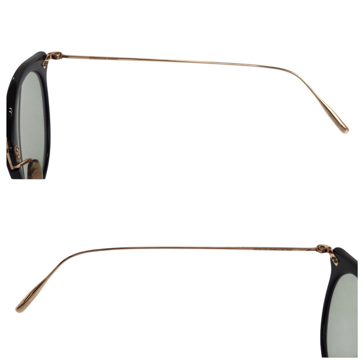 20386
OLIVER PEOPLES オリバーピープルズ ブラック 黒 ゴールド金具 メタル 49□23 145 サングラス 男女兼用 ウェリントン メンズ A12