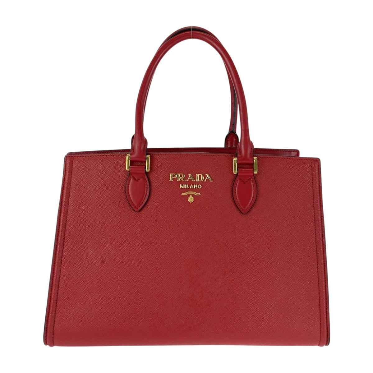 20387
PRADA プラダ サフィアーノ レッド ゴールド金具 レザー 1BA118 ハンドバッグ トートバッグ レディース A80