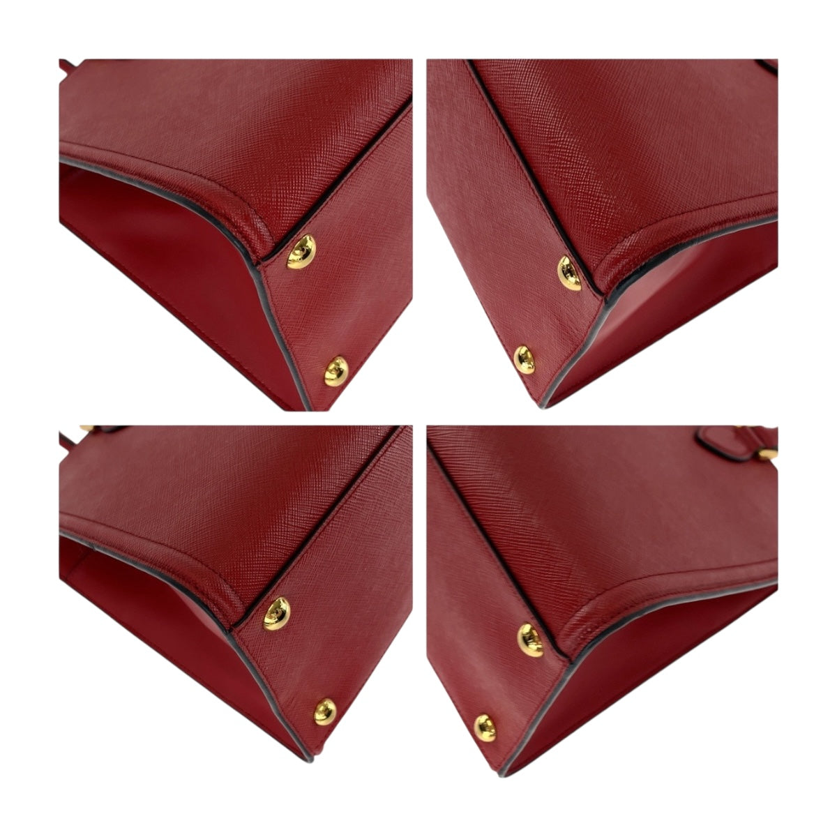 20387
PRADA プラダ サフィアーノ レッド ゴールド金具 レザー 1BA118 ハンドバッグ トートバッグ レディース A80