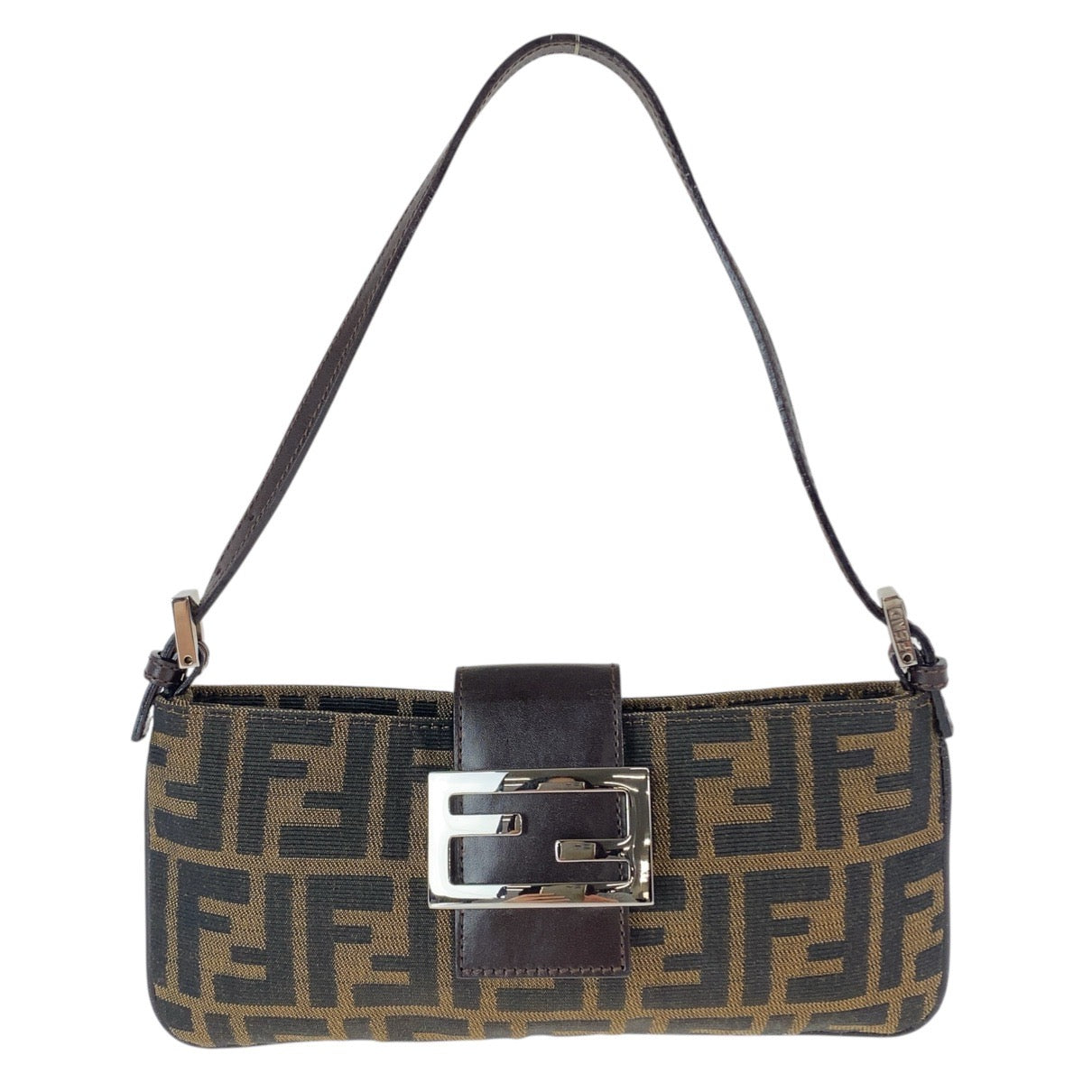 20388
FENDI Zucca Mamma Baguette Brown Silver Hardware Canvas 2241 26766 009 Shoulder Bag Handbag Women's A80