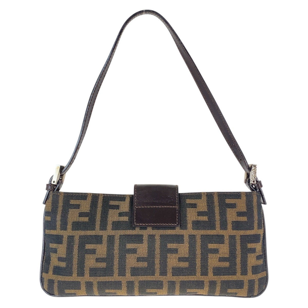 20388
FENDI Zucca Mamma Baguette Brown Silver Hardware Canvas 2241 26766 009 Shoulder Bag Handbag Women's A80