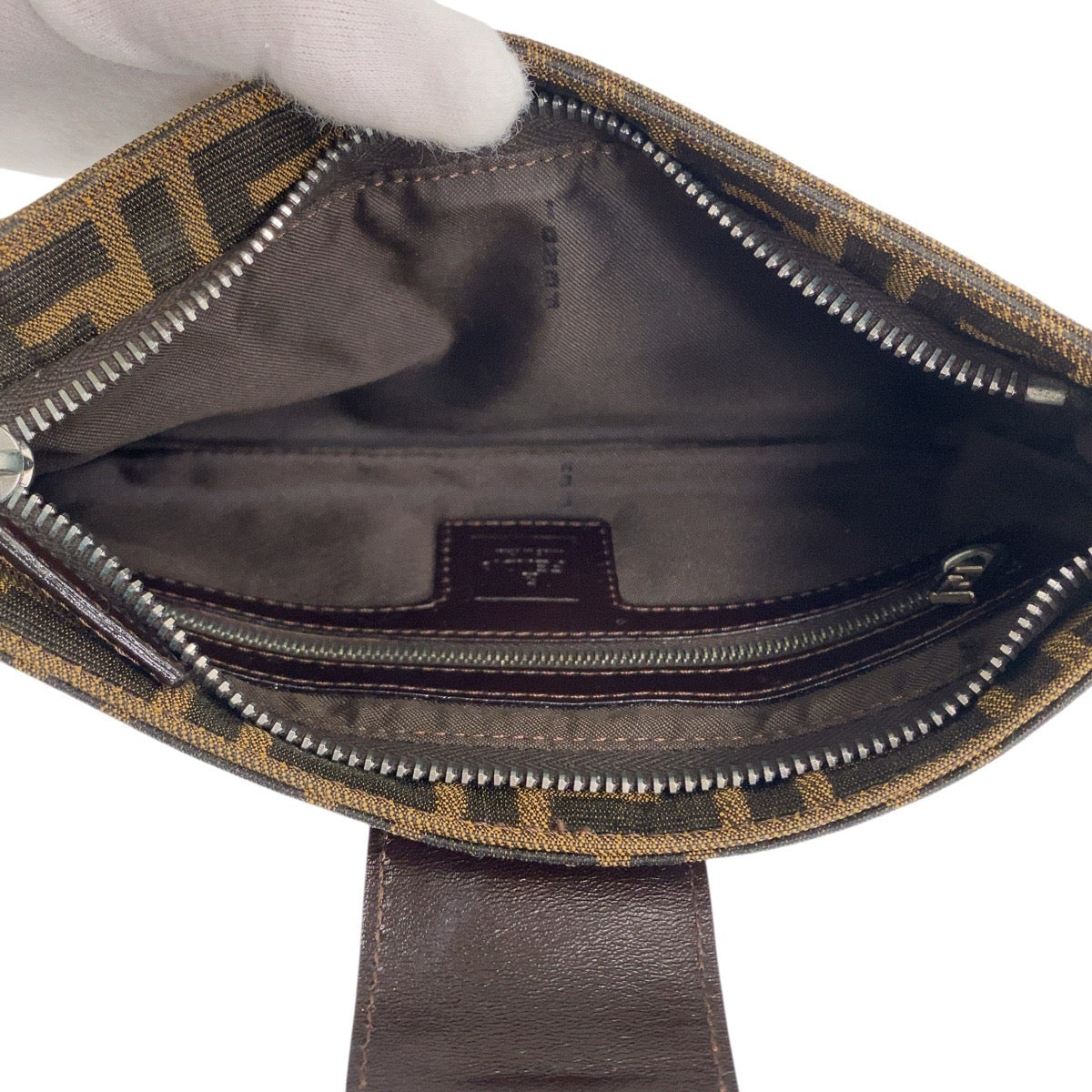20388
FENDI Zucca Mamma Baguette Brown Silver Hardware Canvas 2241 26766 009 Shoulder Bag Handbag Women's A80