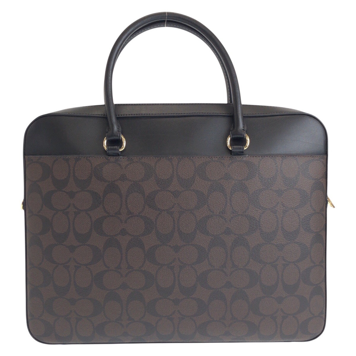 20389
COACH コーチ シグネチャー ブラウン ブラック ゴールド金具 レザー F39023 ビジネスバッグ ブリーフケース 男女兼用 レディース S24