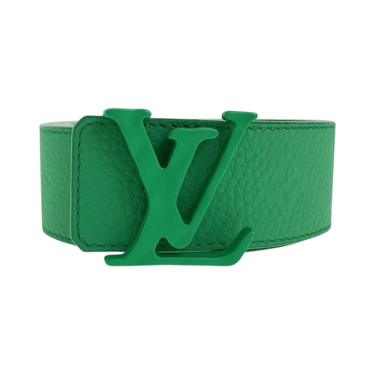 20390
LOUIS VUITTON ルイヴィトン サンチュール 90cm,36インチ グリーン グリーン金具 レザー M0581 ベルト メンズ A55