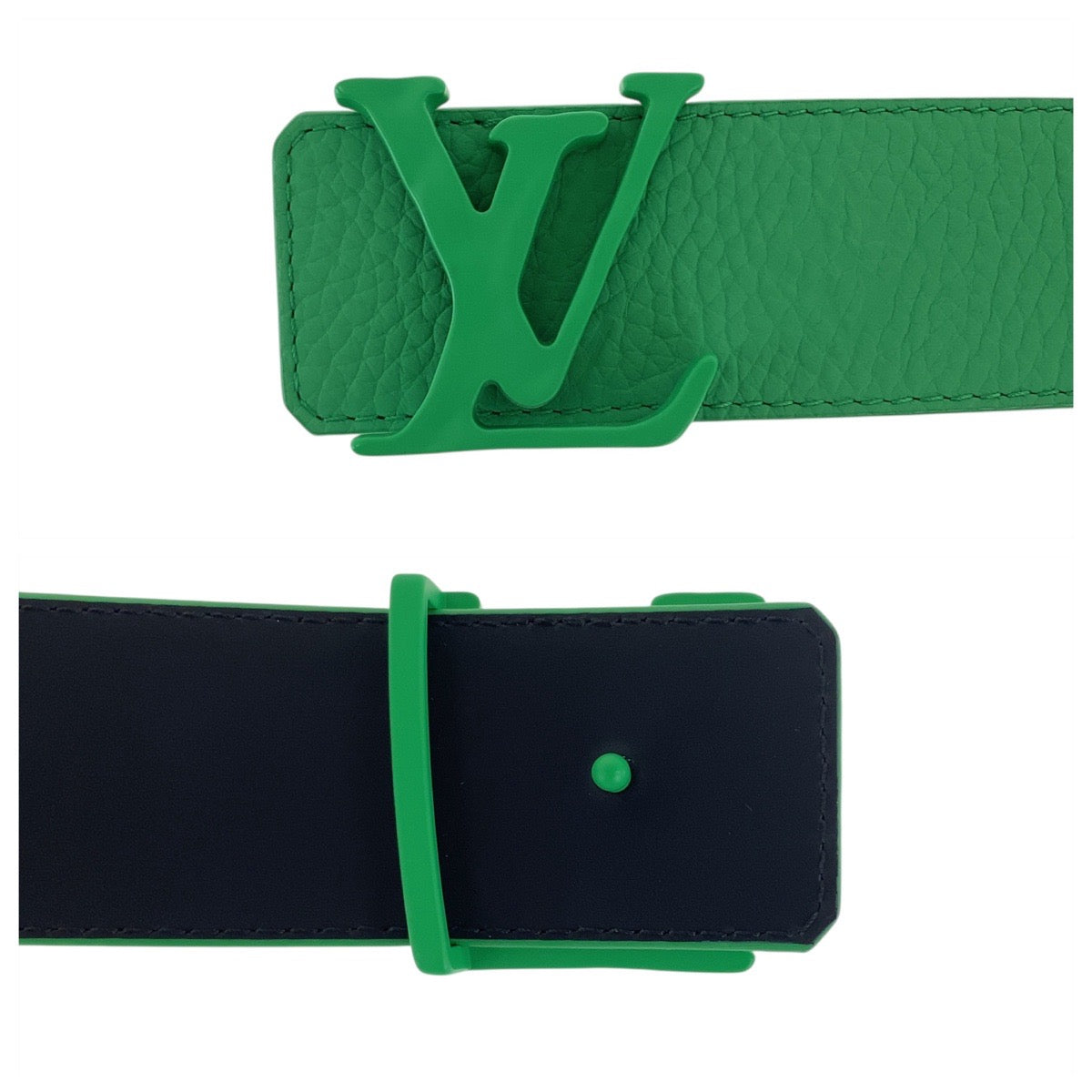 20390
LOUIS VUITTON ルイヴィトン サンチュール 90cm,36インチ グリーン グリーン金具 レザー M0581 ベルト メンズ A55