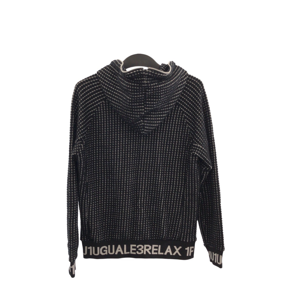 20392
1piu1uguale3 RELAX ウノピゥウノウグァーレトレ リラックス サイズXL ブラック ホワイト ポリエステル / コットン パーカー 長袖 フーディー メンズ A