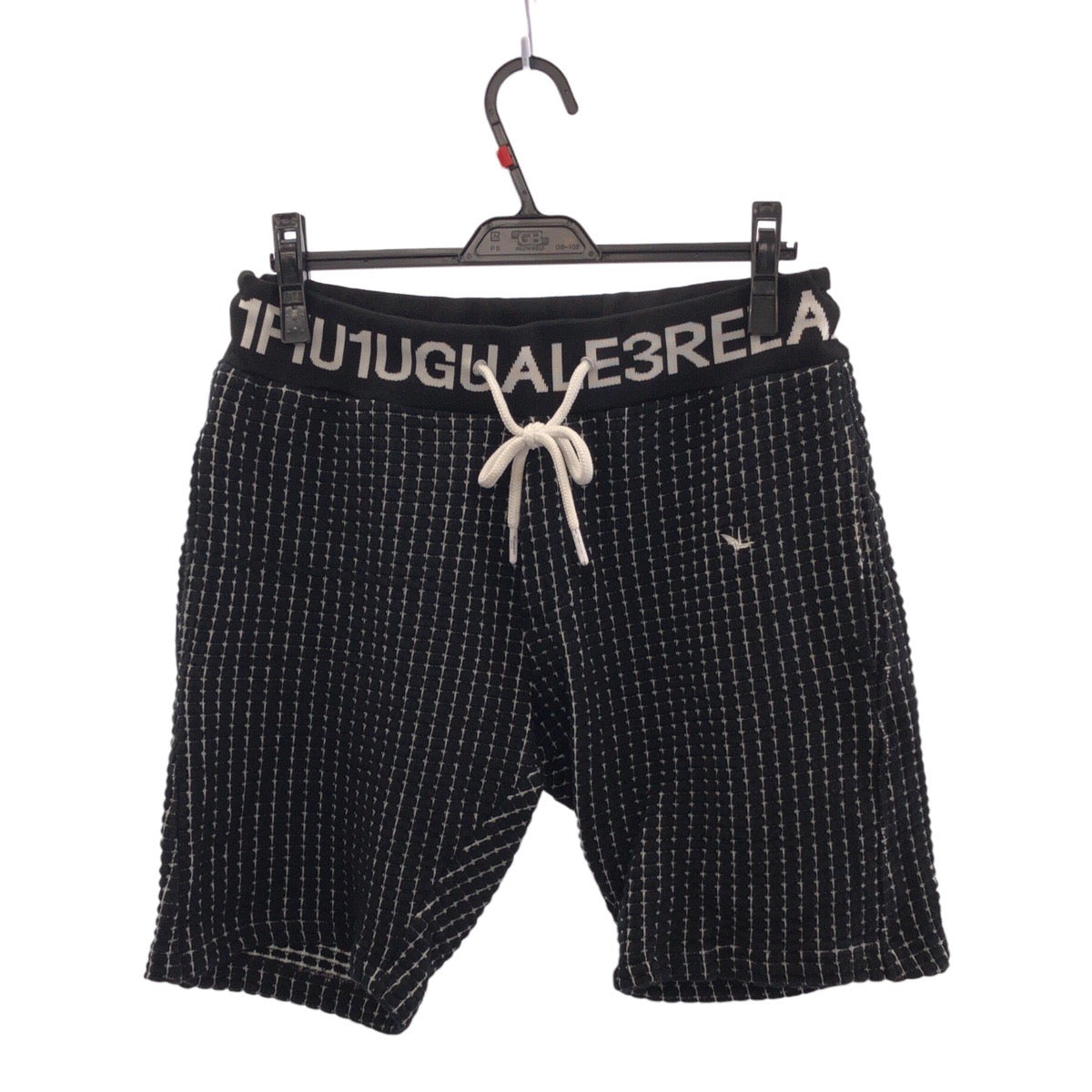 20393
1piu1uguale3 RELAX ウノピゥウノウグァーレトレ リラックス サイズXL ブラック ホワイト コットン / ポリエステル ショートパンツ ハーフパンツ メンズ ABP