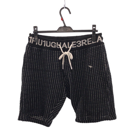 20393
1piu1uguale3 RELAX ウノピゥウノウグァーレトレ リラックス サイズXL ブラック ホワイト コットン / ポリエステル ショートパンツ ハーフパンツ メンズ ABP