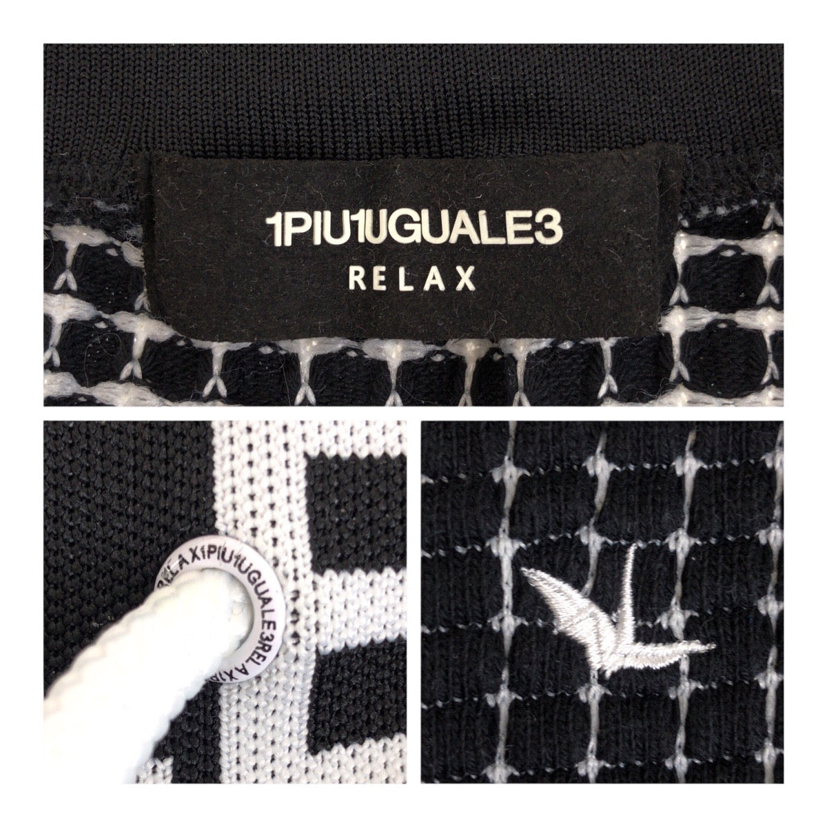 20393
1piu1uguale3 RELAX ウノピゥウノウグァーレトレ リラックス サイズXL ブラック ホワイト コットン / ポリエステル ショートパンツ ハーフパンツ メンズ ABP