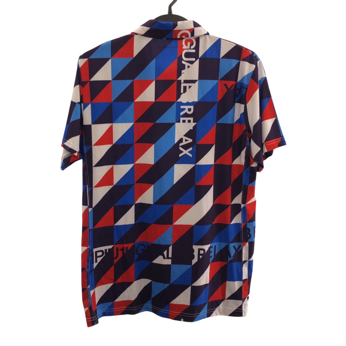 20394
1piu1uguale3 RELAX ウノピゥウノウグァーレトレ リラックス ゴルフ サイズXL ブルー レッド ホワイト ポリエステル / ポリウレタン ポロシャツ 半袖Ｔシャツ メンズ ABP