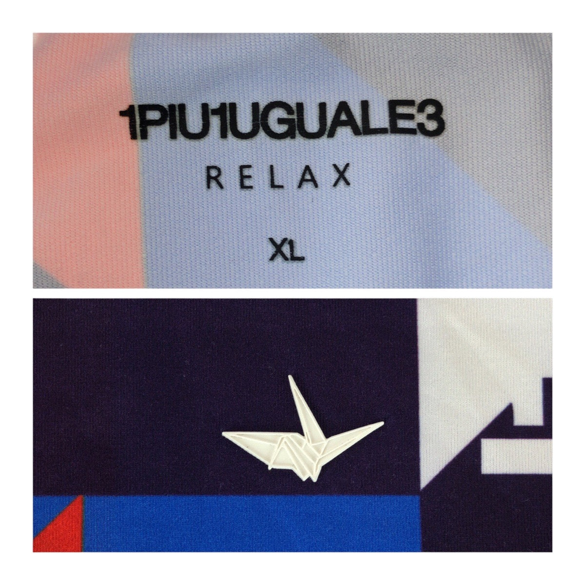 20394
1piu1uguale3 RELAX ウノピゥウノウグァーレトレ リラックス ゴルフ サイズXL ブルー レッド ホワイト ポリエステル / ポリウレタン ポロシャツ 半袖Ｔシャツ メンズ ABP