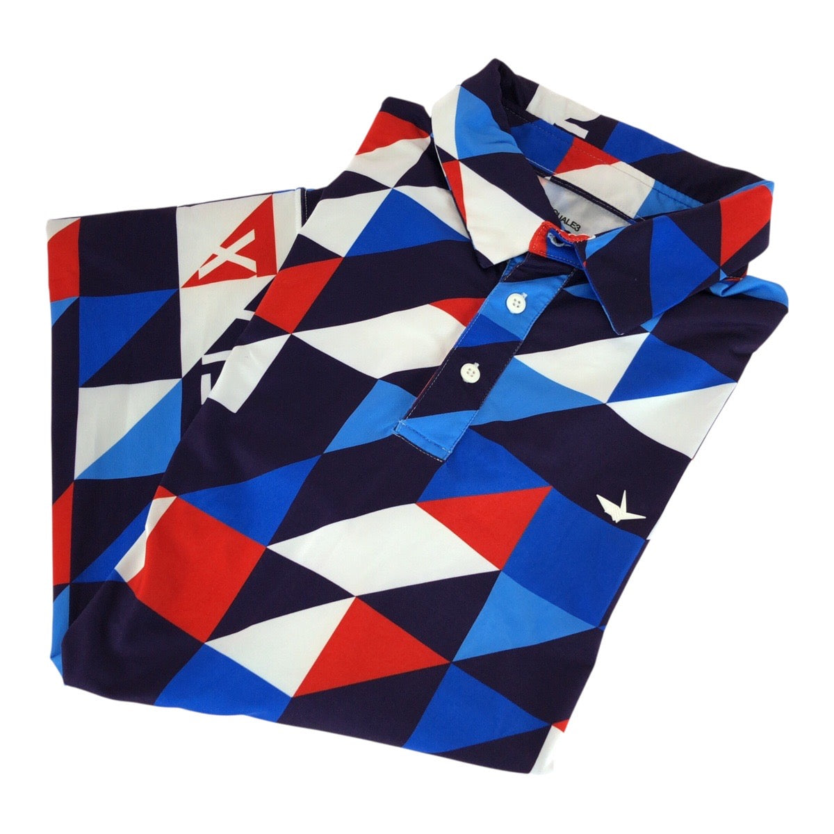 20394
1piu1uguale3 RELAX ウノピゥウノウグァーレトレ リラックス ゴルフ サイズXL ブルー レッド ホワイト ポリエステル / ポリウレタン ポロシャツ 半袖Ｔシャツ メンズ ABP