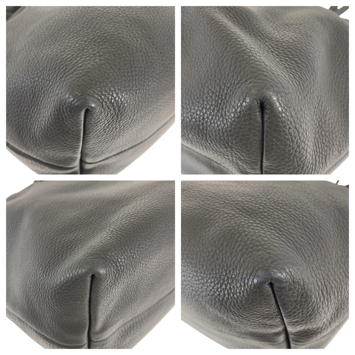 20399
GUCCI Bamboo Gray Silver Hardware Leather 354665 Tote Bag Shoulder Bag Ladies ABP45