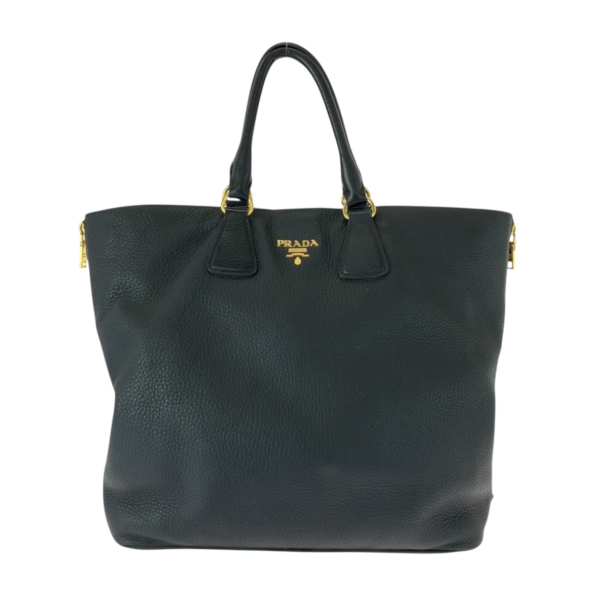 20413
PRADA プラダ ヴィッテロダイノ ブラック 黒 ゴールド金具 レザー BN2419 トートバッグ ハンドバッグ レディース AB68