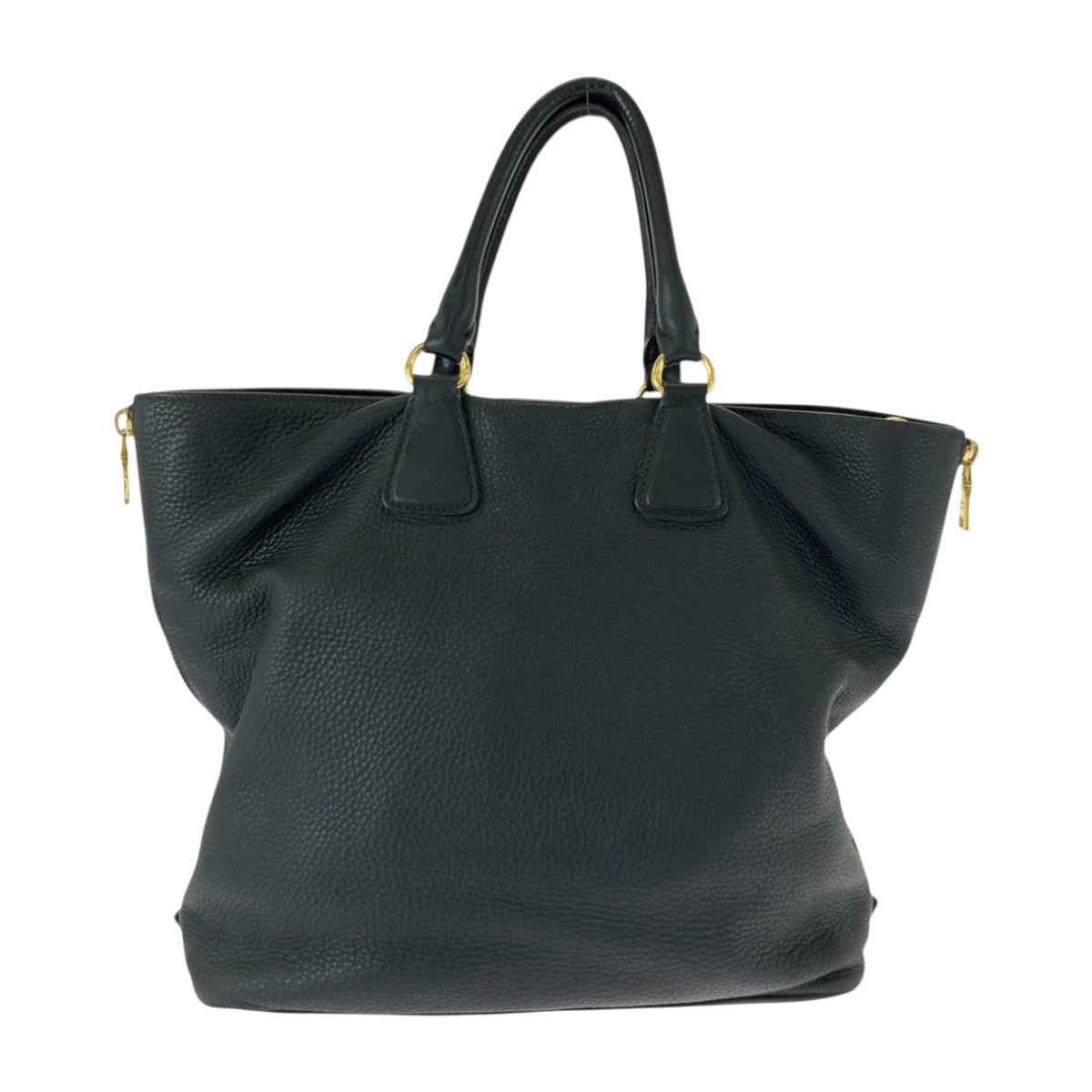 20413
PRADA プラダ ヴィッテロダイノ ブラック 黒 ゴールド金具 レザー BN2419 トートバッグ ハンドバッグ レディース AB68