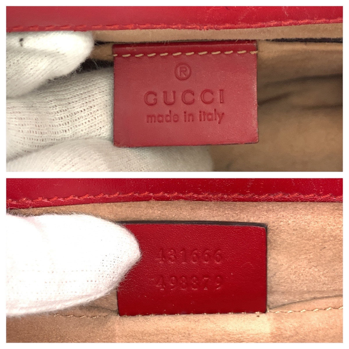 20415
GUCCI グッチ シルヴィ レッド ゴールド金具 レザー 431666 ショルダーバッグ チェーンショルダーバッグ レディース AB50