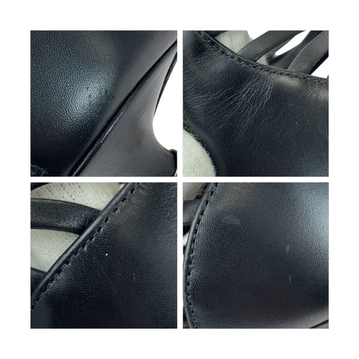 20419
CHANEL シャネル ココマーク サイズ36C ブラック 黒 ゴールド金具 レザー G33708 パンプス ハイヒール レディース SA68