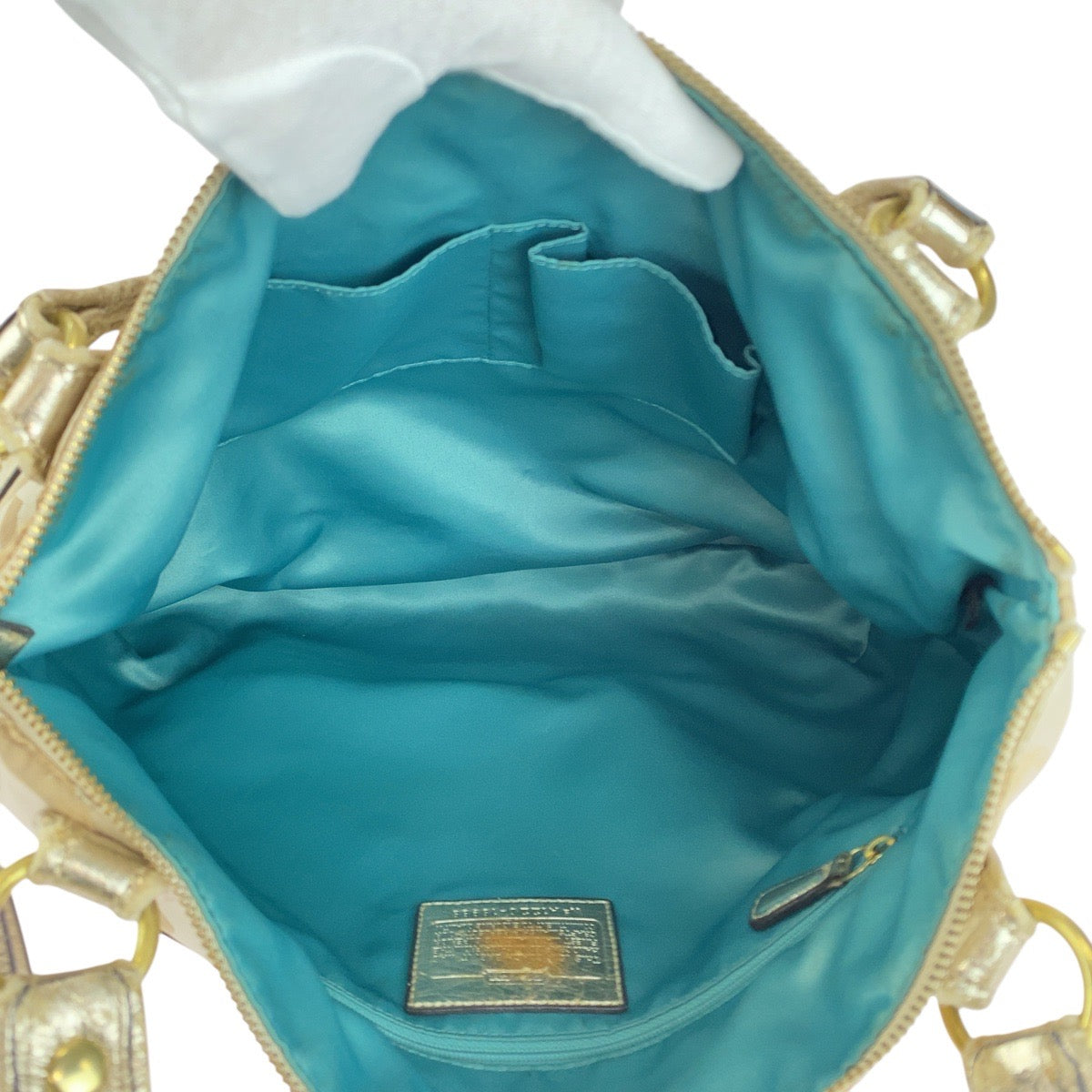 20420
COACH コーチ シグネチャー ベージュ ゴールド ゴールド金具 キャンバス / レザー A1220-18988 トートバッグ ショルダーバッグ レディース AB4