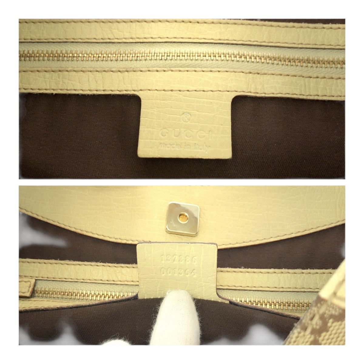 20421
GUCCI Horsebit Beige Ivory Gold Hardware GG Canvas 137386 Shoulder Bag Ladies AB6