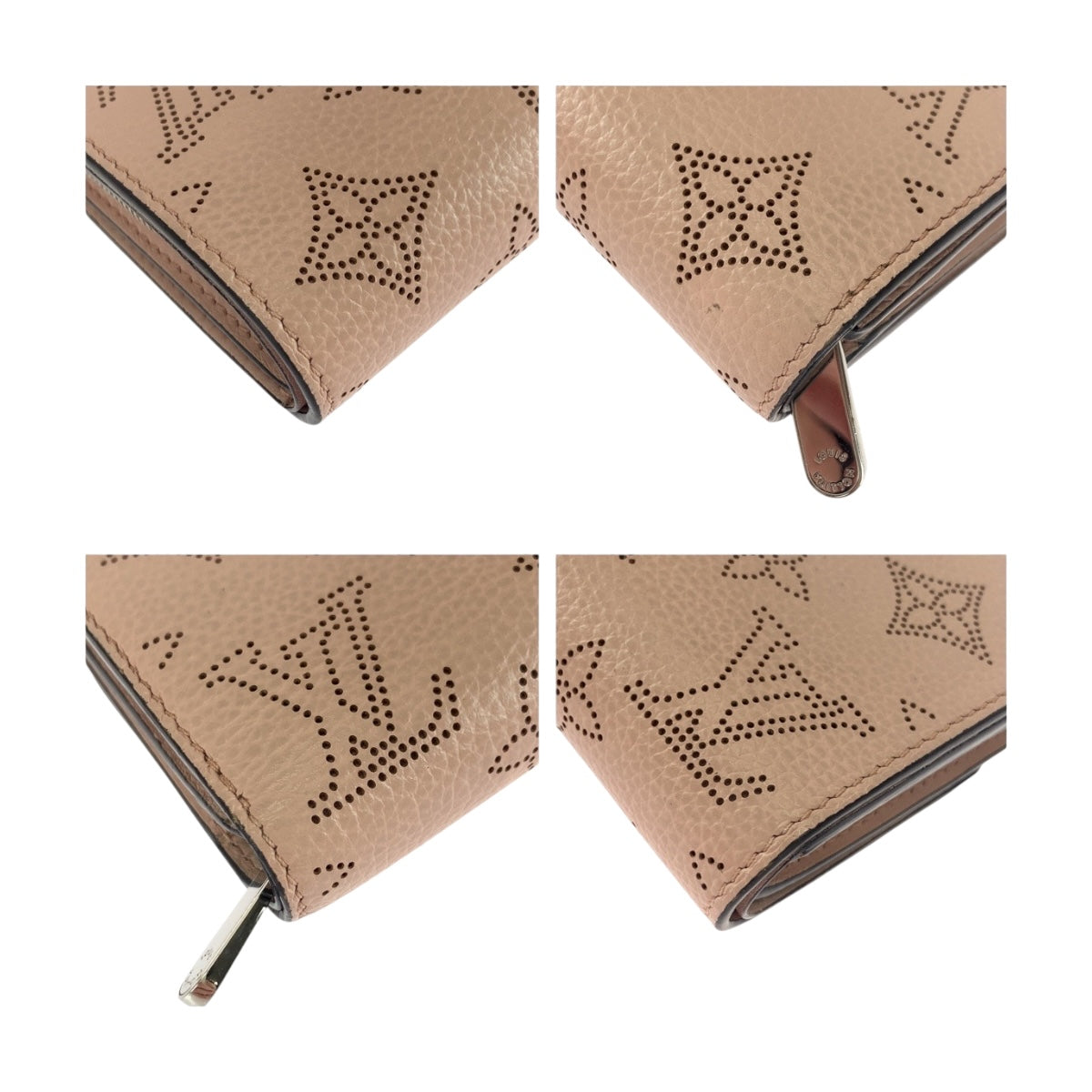 20424
LOUIS VUITTON ルイヴィトン モノグラム マヒナ ポルトフォイユ イリス マグノリア シルバー金具 レザー M62541 折財布 コンパクトウォレット レディース ABP38